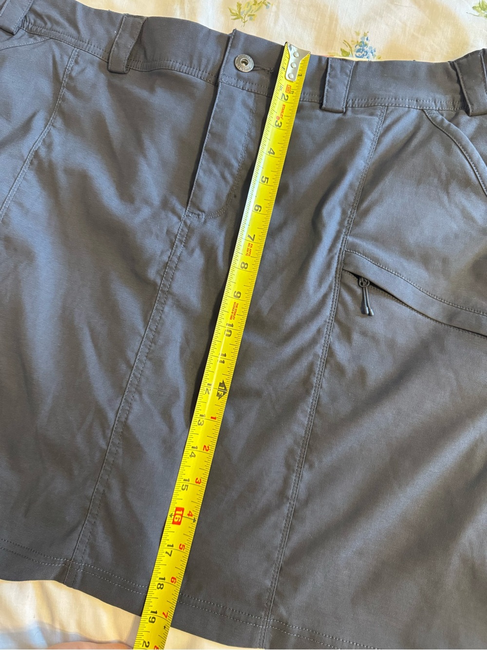 Women's Duluth Trading Woman’s Dry on the Fly Active Tech Skort in Slate ink. - Picture 13 of 16